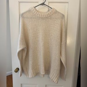 Knit Cream Oversized Sweater